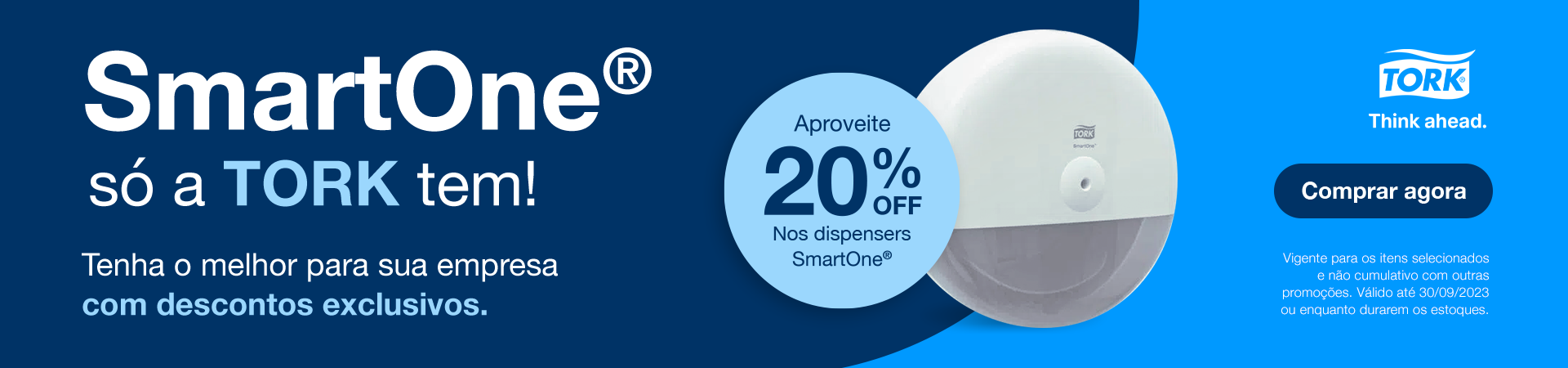 Campanha 20% Dispenser SmartOne Setembro